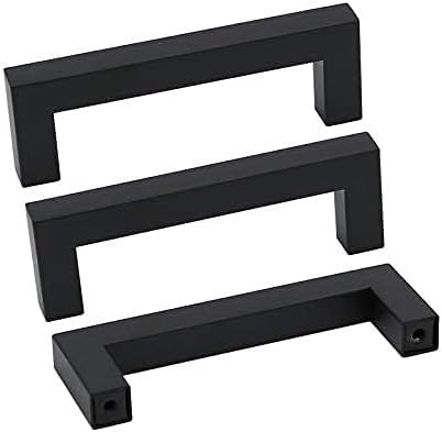 goldenwarm 60 Pack 4 INCH Black Square Bar Cabinet Pull - Image 8