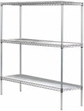Omega 36" Deep x 36" Wide x 96" High 3 Tier Chrome Starter Shelving Unit by OmegaProductsCorporation