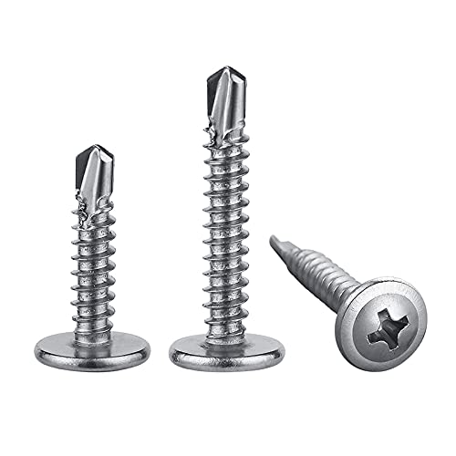 Wensilon（200pcs）#8×1”for Sheet Metal Self-Tapping Screws 410 Stainless Steel - Image 5