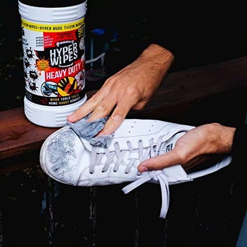 Hyper Wipes, 1 Pack Heavy Duty Hand & Tool Cleaning Wipes, Degreasing, All - Image 5