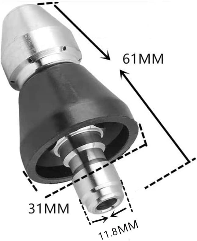 Pressure Washer Sewer Jetter Nozzle - Image 2