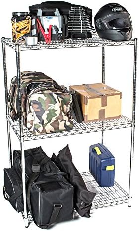 Omega 30" Deep x 42" Wide x 36" High 3 Tier Chrome Starter Shelving Unit - Image 3