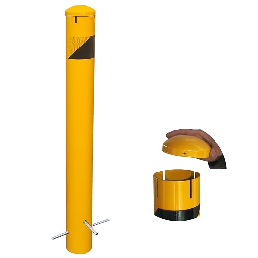 46" High Pour in Place Steel Bollard Post by BIGalleons
