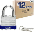 LanuBe Lock Laminated keyed Padlock, keyed Alike Locks, Normal Shackle by LanuBe