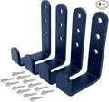 4 Pcs Black Heavy Duty Metal j Hooks by Jouray