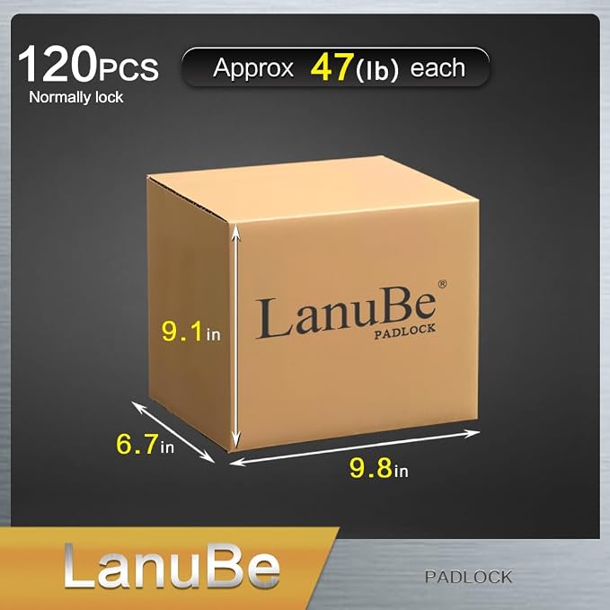 LanuBe Lock Laminated keyed Padlock, keyed Alike Locks, Normal Shackle - Image 5