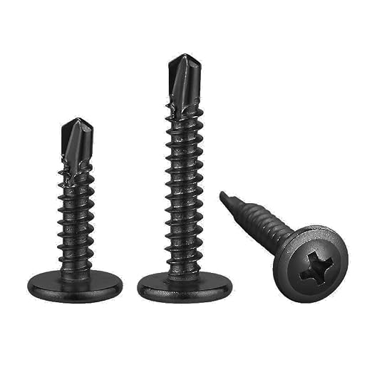 Wensilon #10×5/8” for Sheet Metal Self-Tapping Screws 410 Black Stainless Steel - Image 5