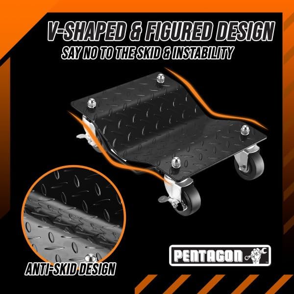 5052 Pentagon Tool | Premium 2-Pack | Car Tire Dolly - Image 5