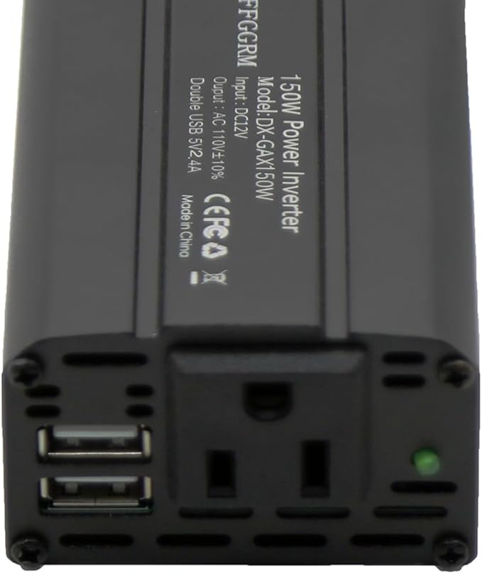 150W Power Inverter 12V DC to 110V AC Car Plug Adapter Outlet Converter - Image 6