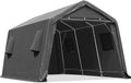 ADVANCE OUTDOOR 10X15 ft Garage Shelter Steel Metal Peak Roof Portable Storage by ADVANCEOUTDOOR