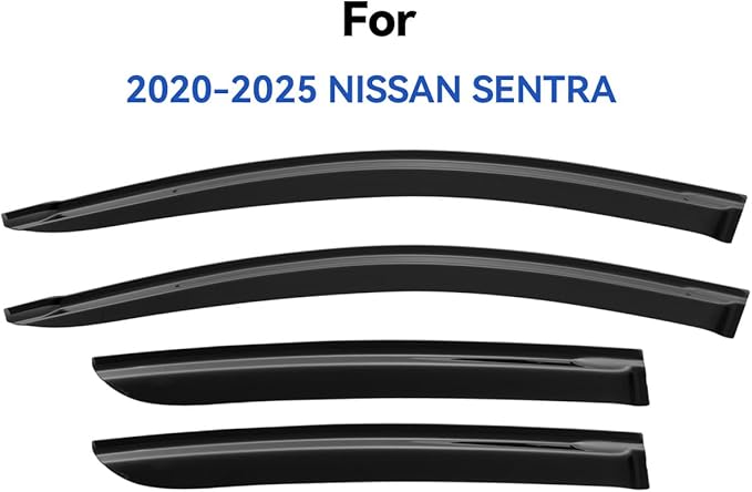 Window Visors Rain Guards for 2020-2025 Nissan Sentra, Out-Channel Window Vent - Image 2