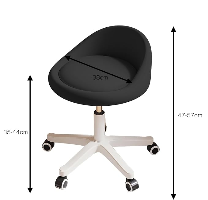 Rolling Stool Set of 4 Rolling Hydraulic Salon Stool - Image 2