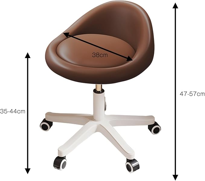 Rolling Stool Set of 6 Rolling Hydraulic Salon Stool - Image 2