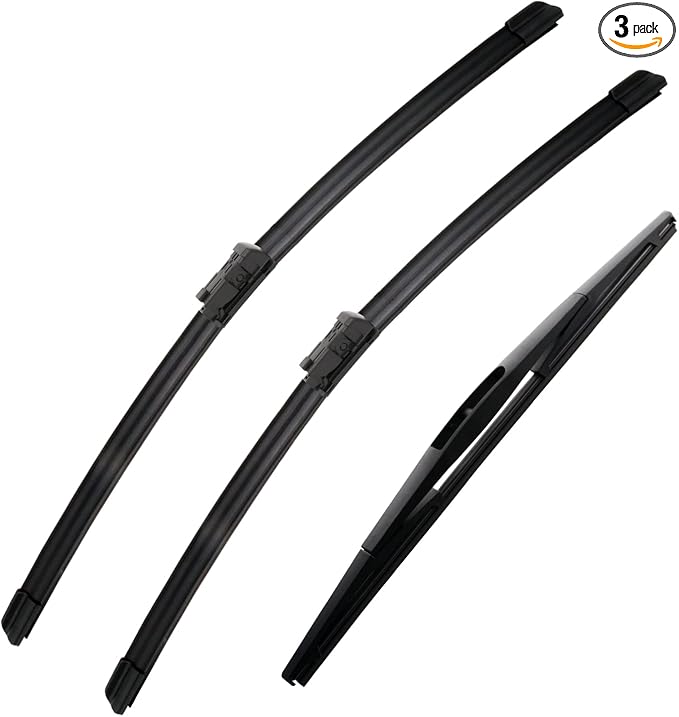 3 Wipers Set-26"+17" Front Windshield Wipers and 14" Rear Wiper Blade by SCTIOANSNOemWiperBlades