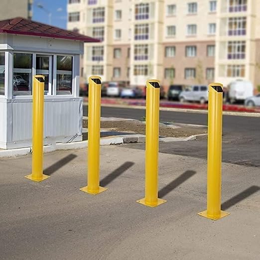 Safety Bollard 6 Packs, 36 Inch High Heavy-Duty Yellow Safety Bollard Steel - Image 7