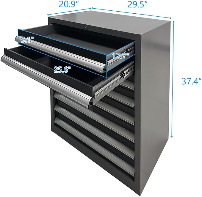 Metal Garage Cabinet Set, Heavy Duty - Image 5