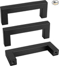 goldenwarm 35 Pack 3 INCH Black Square Bar Cabinet Pull Drawer Handle Stainless by goldenwarm