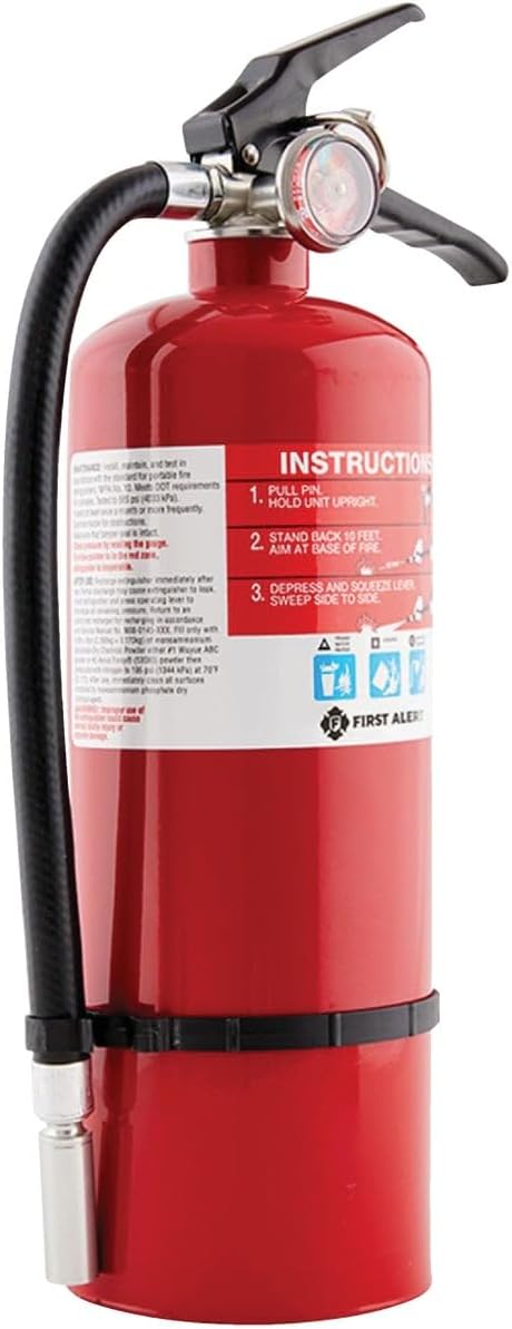 FIRST ALERT PRO5 Rechargeable Heavy Duty Fire Extinguisher, UL RATED 3-A:40-B:C - Image 4