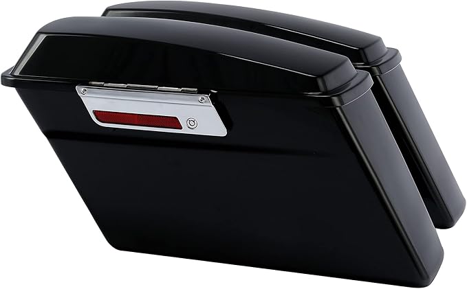 XFMT Hard Saddlebags Saddle Bag Turnk W/Chrome Conversion Brackets - Image 2