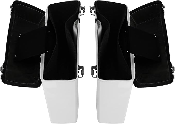 Green-L White Hard Saddlebags Fit - Image 6