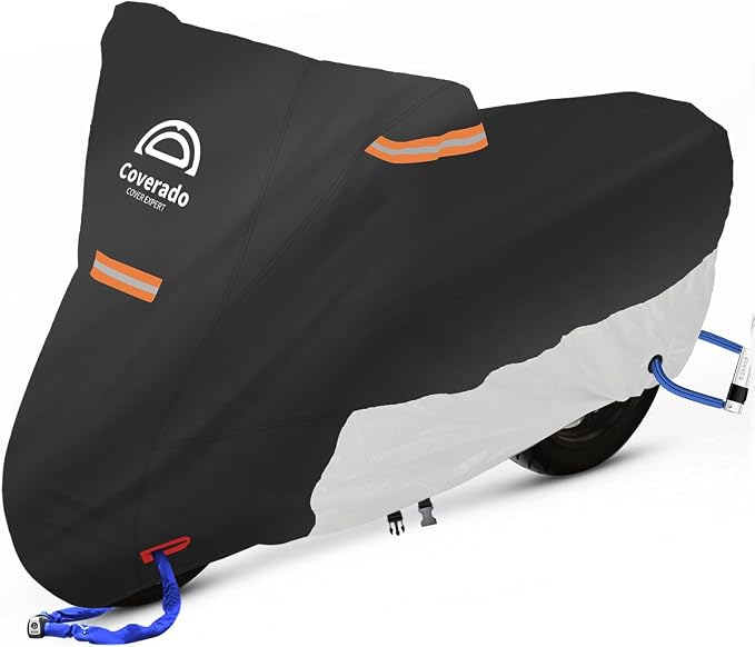 Motorcycle Cover Waterproof Outdoor, Coverado All Weather Protection Motorbike by COVERADOAUTO