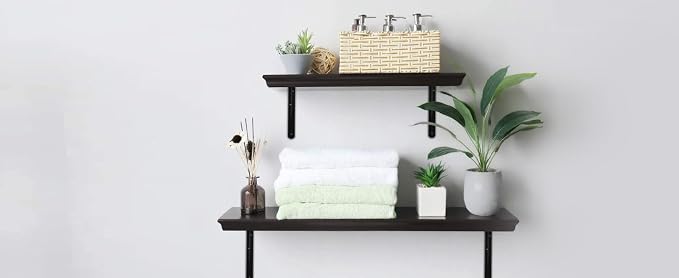 16 Pack L12 x H 8" Black Heavy Duty Shelf Brackets - Image 9