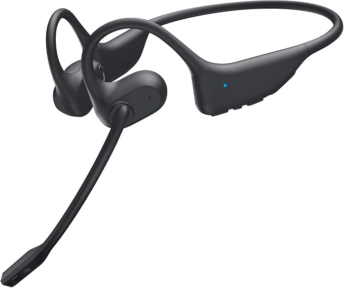 Open Ear Headphones with Mic, Wireless Headset by Gixxted