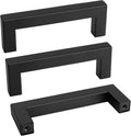 goldenwarm 45 Pack 3.5 INCH Black Square Bar Cabinet Pull by goldenwarm