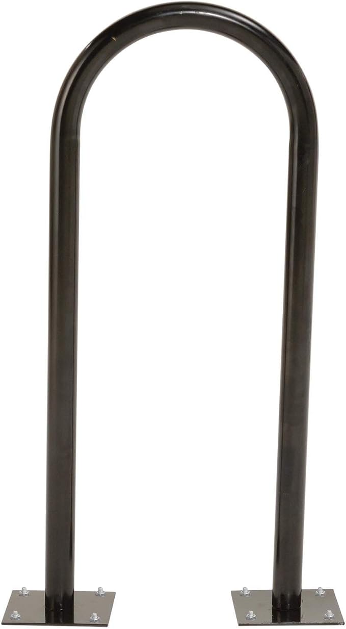 Global Industrial U-Rack Bike Rack, Flange Mount, 2-Bike Capacity, Steel - Image 2