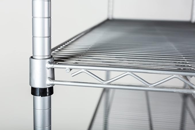 Omega 21" Deep x 54" Wide x 86" High 3 Tier Gray Starter Shelving Unit - Image 6