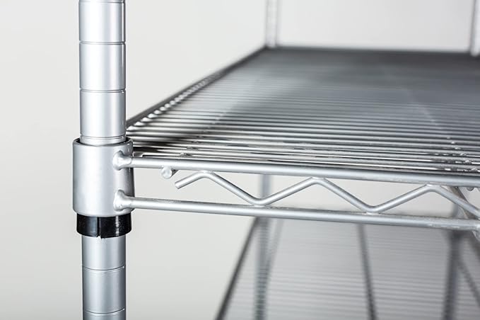 Omega 36" Deep x 48" Wide x 54" High 3 Tier Gray Starter Shelving Unit - Image 6
