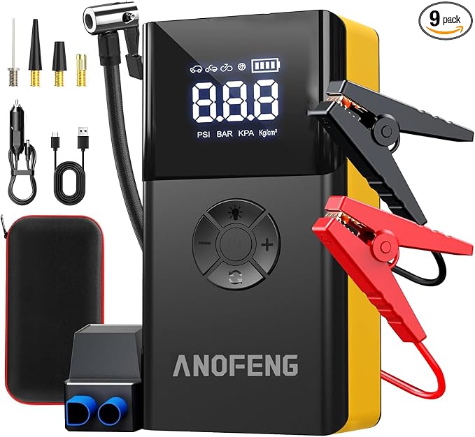 Portable 3000A Jump Starter by ANOFENG