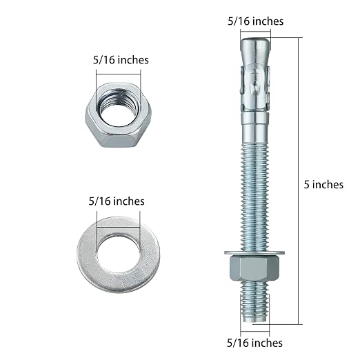 5/16x5" 10Pcs Inch Standard Fasteners - Image 2
