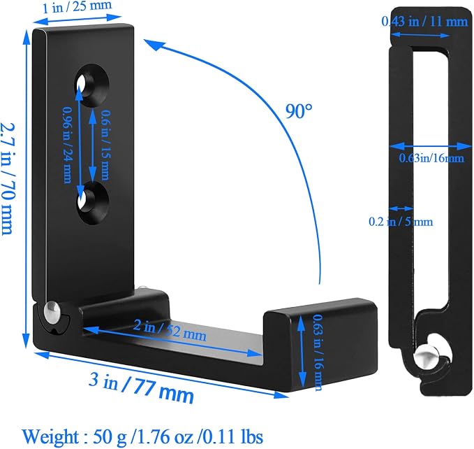 OHIYO Folding Coat Hooks 4pcs Foldable Hook Wall Mounted - Image 2