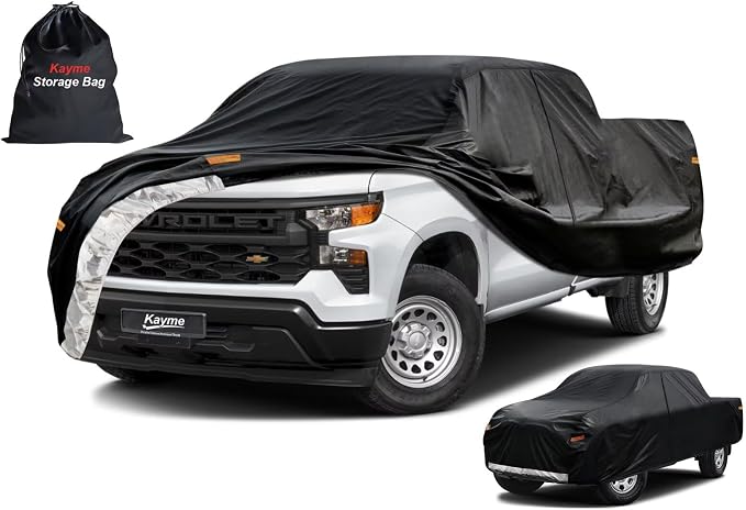 Kayme Truck Cover Custom Fit Chevy Silverado 1500 Regular Cab SB. Full Exterior by kayme