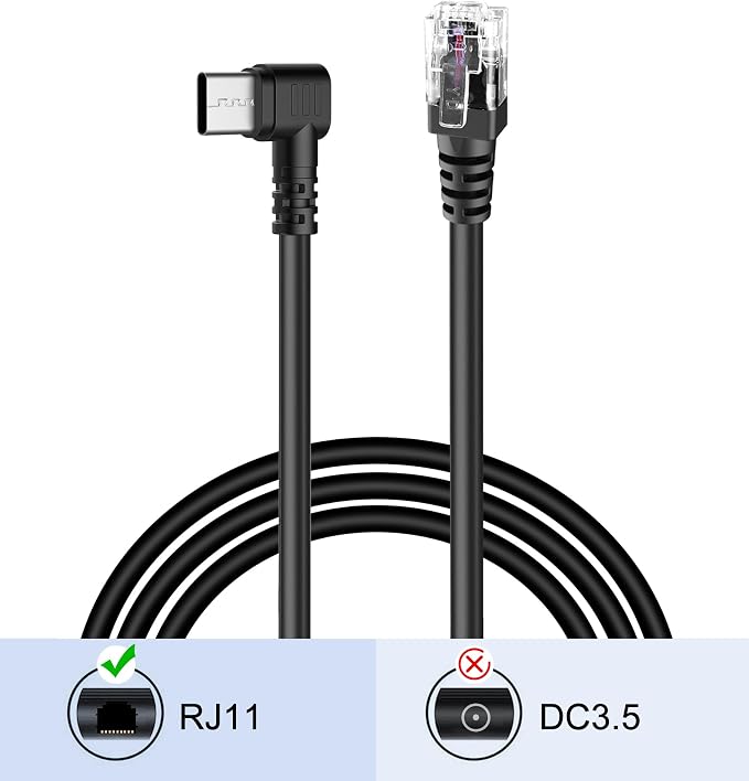 Radar Detector Cord, Type C to RJ11 Plug Cable, - Image 5