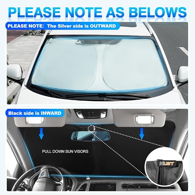 KUST Windshield Sun Shade for BMW X1 E84 Accessories 2011 2012 2013 2014 2015 - Image 5