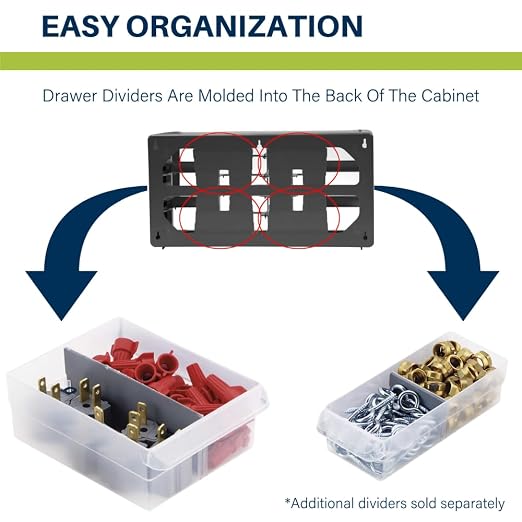 Akro-Mils 26-Drawer Plastic Drawer Storage Cabinet - Image 7