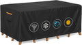 Outdoor Waterproof Furniture Cover, 111W x 74L x 28H inches Heavy Duty 600D by BRUXOLAY