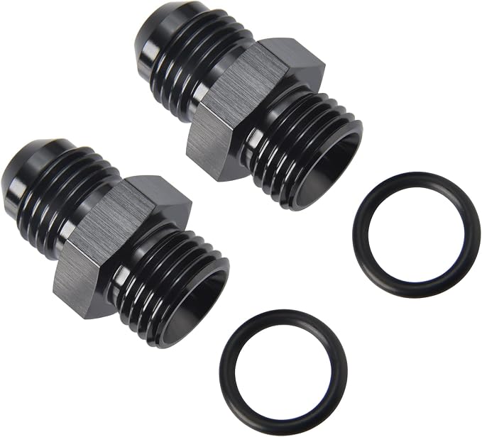 4AN Male Flare to 4AN ORB O-ring Boss Fuel Pump Rail Adapter Fitting Aluminum - Image 4
