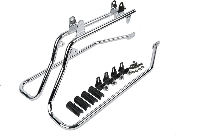 XFMT Hard Saddlebags + Chrome Conversion Brackets Compatible - Image 9