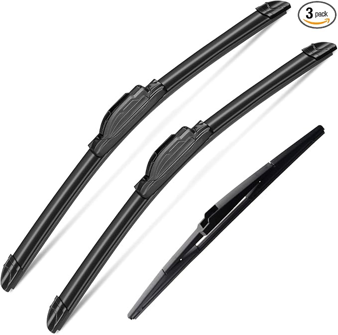 3 Wipers Set for 2003 2004 2005 2006 2007 2008 2009 Lexus GX470, Windshield by SCTIOANSNOemWiperBlades