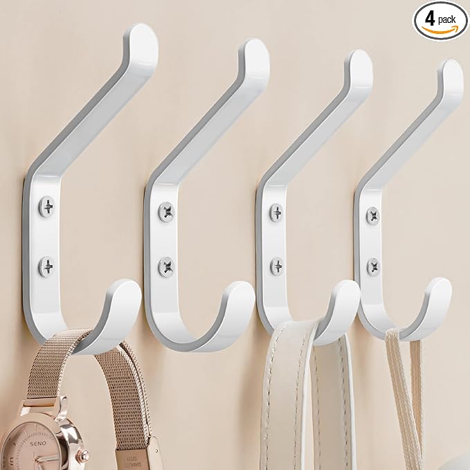 Coat Hook for Hanging, Stainless Wall Hooks for Towel, Wall Mounted Coat Hanger by susswiff