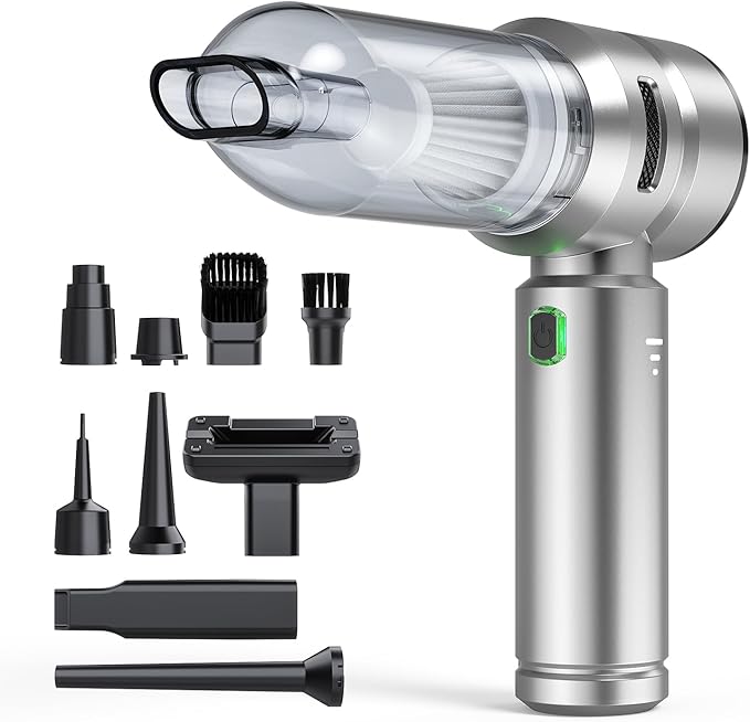 Car Vacuum, 3 Suction Modes, Portable Mini Cordless Cleaner by VNOST