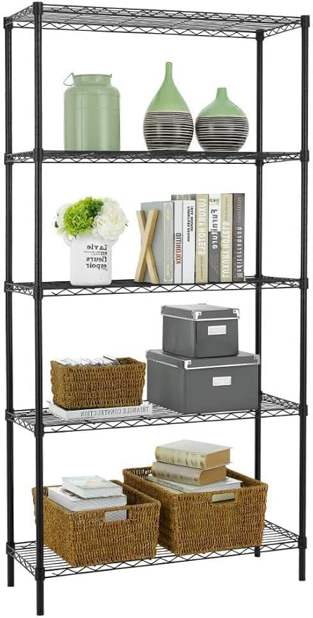 Wire Shelving Unit Commercial Metal Shelf Adjustable Layer Rack Strong Steel - Image 5