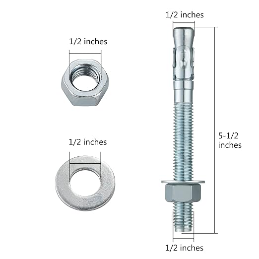1/2x5-1/2 30Pcs Inch Standard Fasteners - Image 2