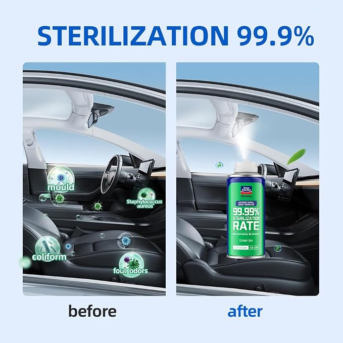 Glodway Whole Car Air Refresher Spray, Odor Eliminator Eliminates Strong - Image 3