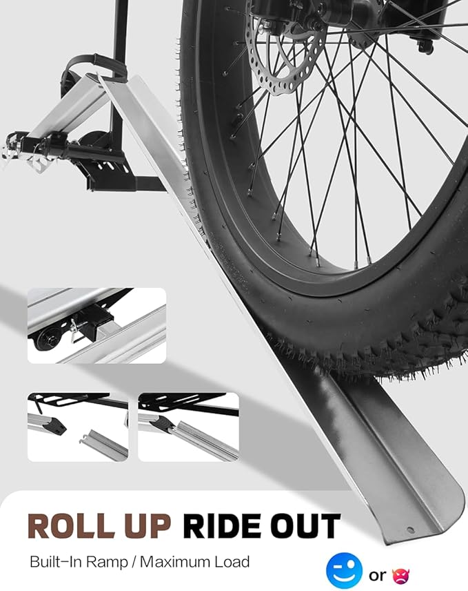 Single 1-Ebike Rack Hitch Mount - Image 3