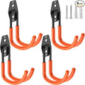 Heavy Duty Garage Hooks 4 Pack, J Shaped Hanger, Wall Mounted Storage System by HUPBIPY