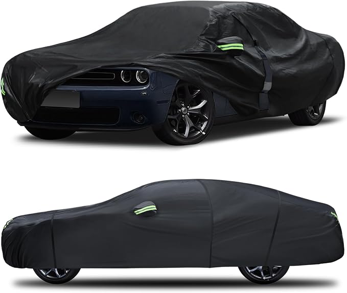 Car Cover Custom Fit for Dodge Challenger 2008-2023, 6 Layers Truck Cover by Qualencey